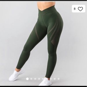Alphalete surface path laser cut leggings